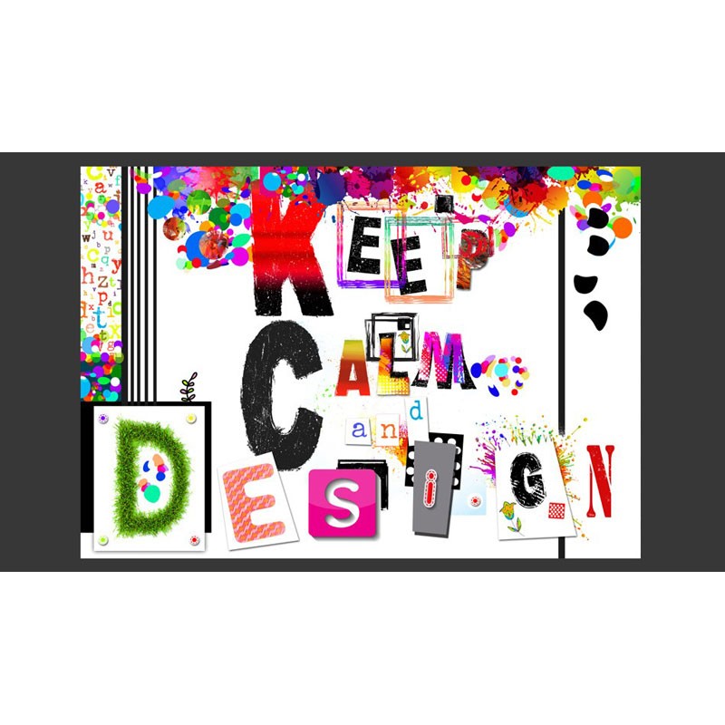 Fotomural Keep Calm And Design