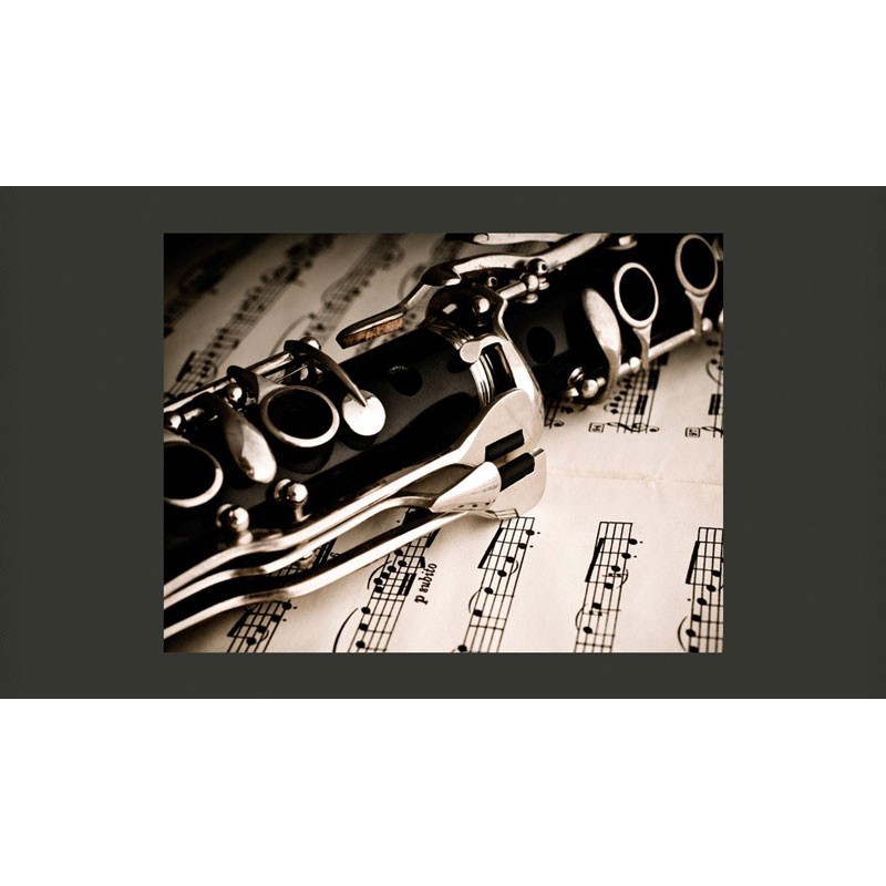 Fotomural Clarinete Y Notas