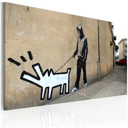 Cuadro Perro ladrante (Banksy)
