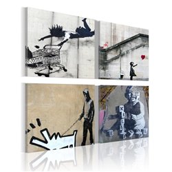 Cuadro Banksy - cuatro ideas orginales