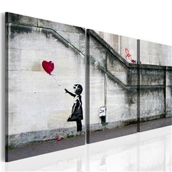 Cuadro Siempre hay esperanza (Banksy) - tríptico