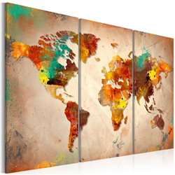 Cuadro Painted World - triptych