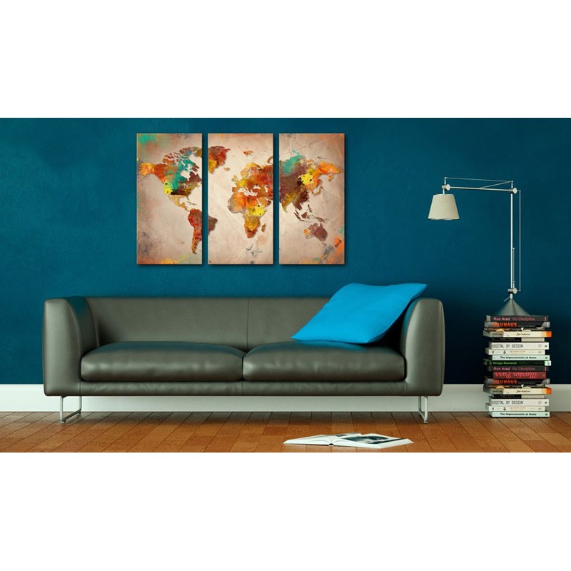 Cuadro Painted World - triptych