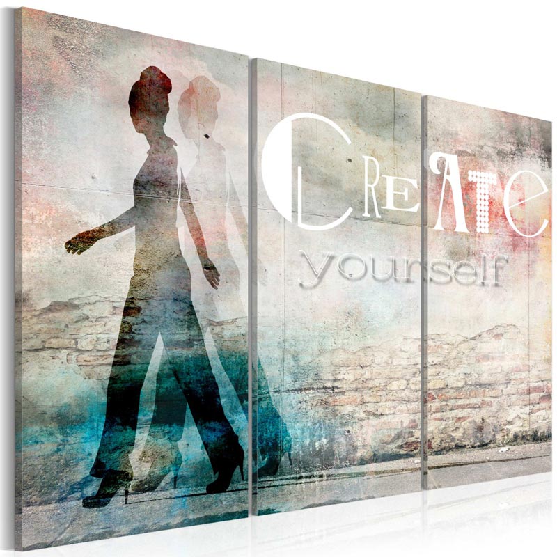 Cuadro Create yourself - triptych