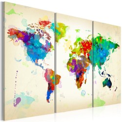 Cuadro All colors of the World - triptych