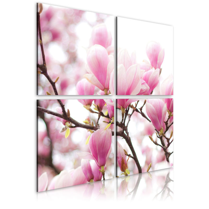Cuadro Árbol de magnolia floreciente