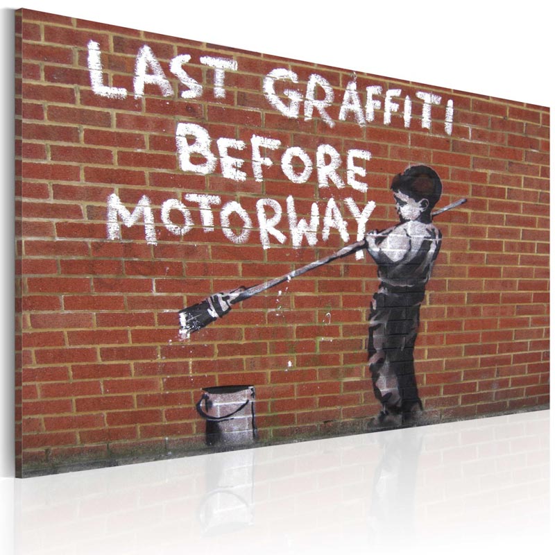 Cuadro El último graffiti antes de la carretera (Banksy)