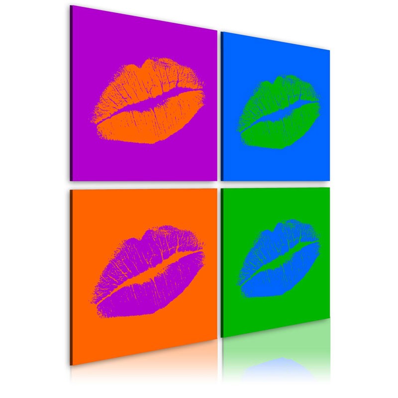 Cuadro Besos: Pop Art