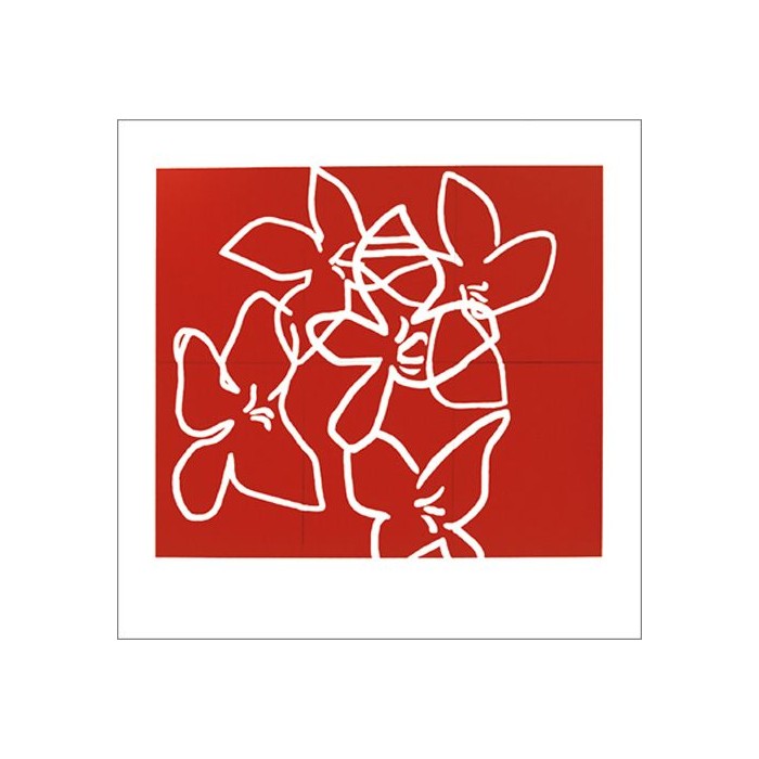 WHITE FLOWERS ON BLUE, 2003