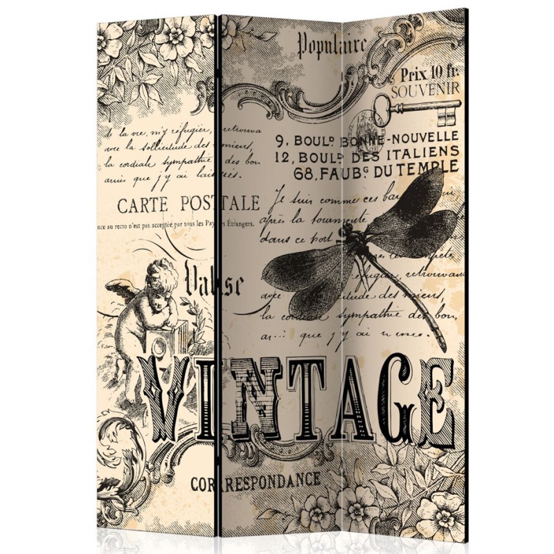 Biombo Vintage Correspondence