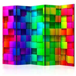 Biombo Colourful Cubes II