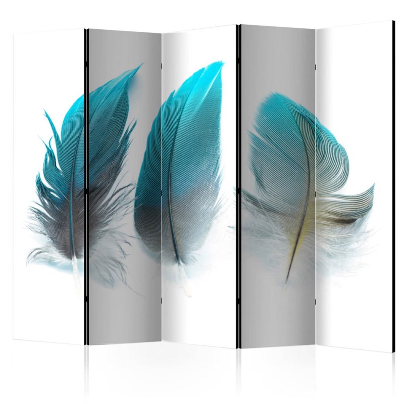 Biombo Blue Feathers II
