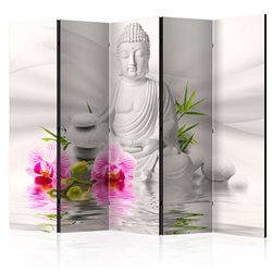 Biombo Buddha and Orchids II