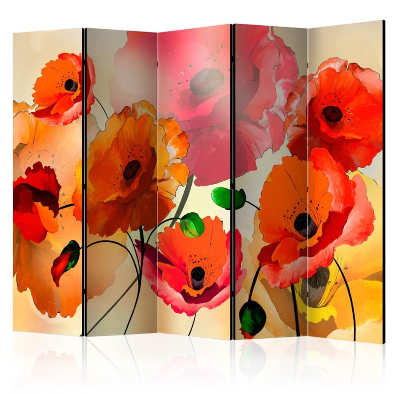 Biombo Velvet Poppies II