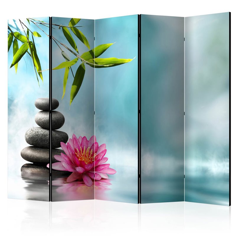 Biombo Water Lily and Zen Stones II