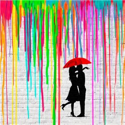 Romance in the Rain (detail)