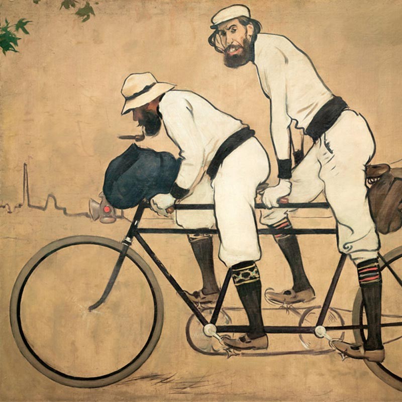 Ramon Casas and Pere Romeu on a Tandem