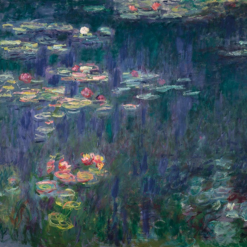 Waterlilies: Green Reflections (detail)