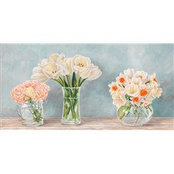 Fleurs et Vases Aquamarine