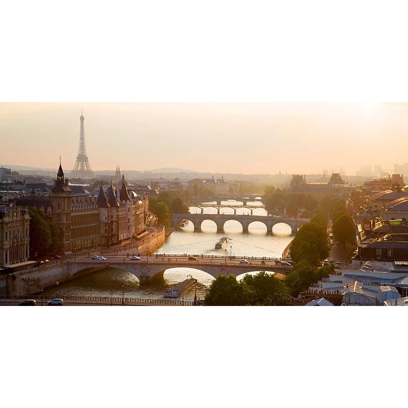 Bridges over the Seine river, Paris