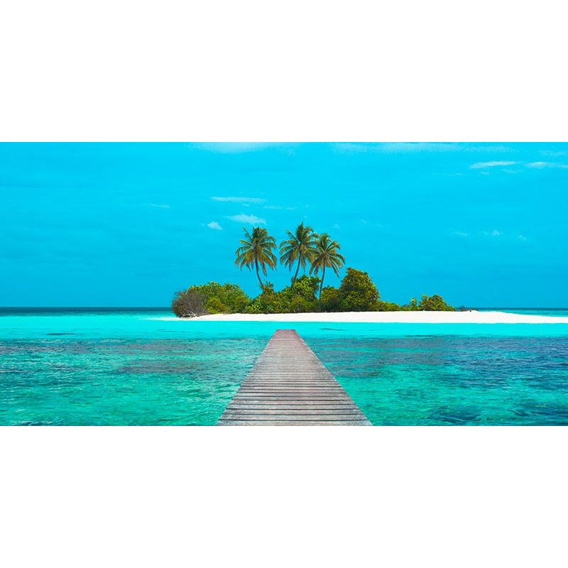 Jetty and Maldivian island