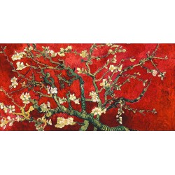 Van Gogh Deco – Mandorlo in fiore (red variation, detail)