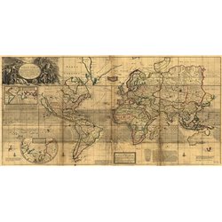 A New & Correct Map of the Whole World, 1719