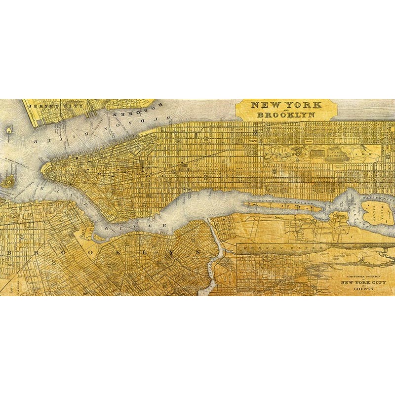 Gilded Map of NYC