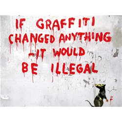 Clipstone Street, London (graffiti attributed to Banksy)