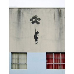 Building in Bristol (graffiti attributed to Banksy)