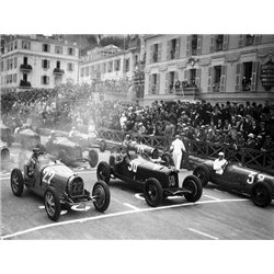 Le depart du Grand Prix de Monaco 1932