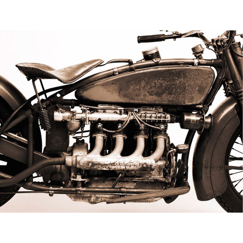 Detail of 4 cylinder Indian Ace, 1929
