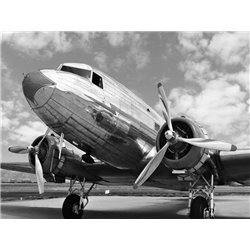 DC-3 in air field, Arizona