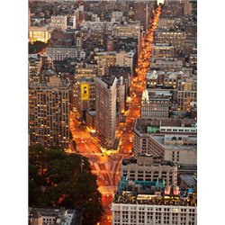 Aerial view of Flatiron Building, NYC