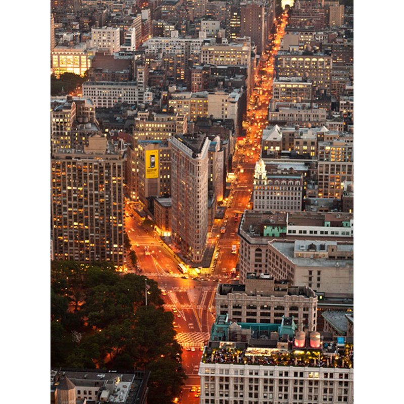 Aerial view of Flatiron Building, NYC