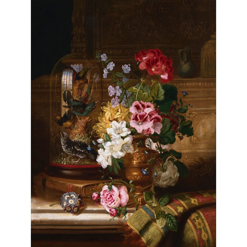 A Vase of Assorted Flowers