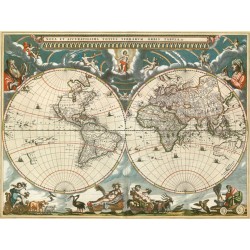 Nova et accuratissima totius terrarum orbis tabula, 1664