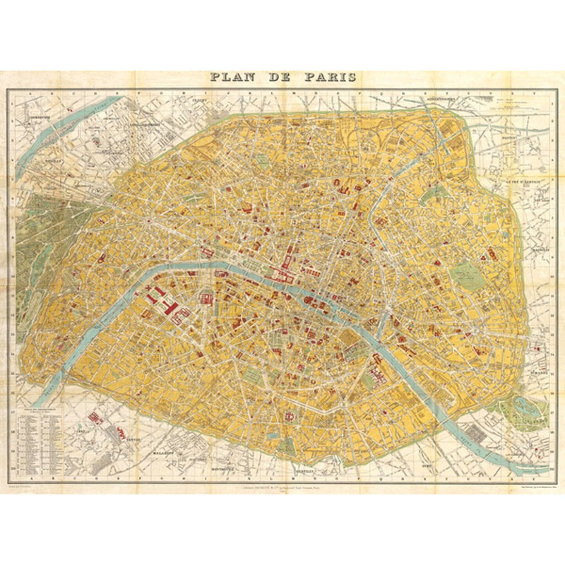 Gilded Map of Paris