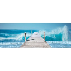 Ocean Waves on a Jetty